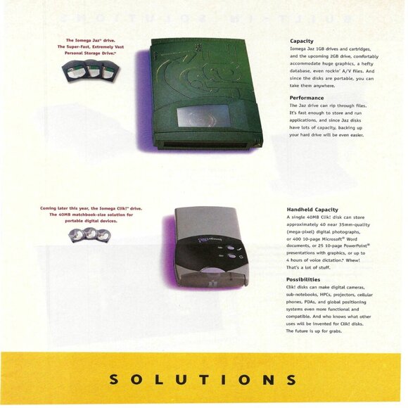 1998 Iomega Products Floppy Disk Drive Print Ad/Poster/Article Vintage Magazine - Picture 9 of 12